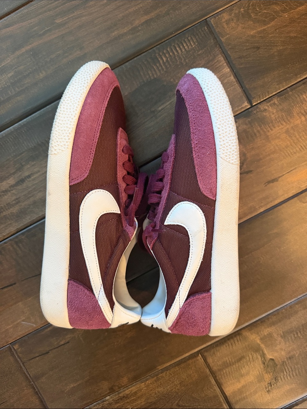 Nike Maroon and White Killshot Sneakers Sz 9